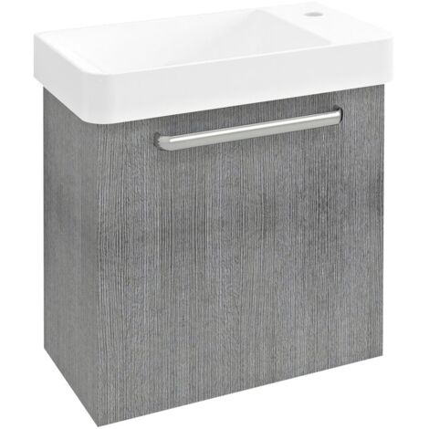 LATUS VIII Vanity Unit 51x50x28cm, chêne argenté