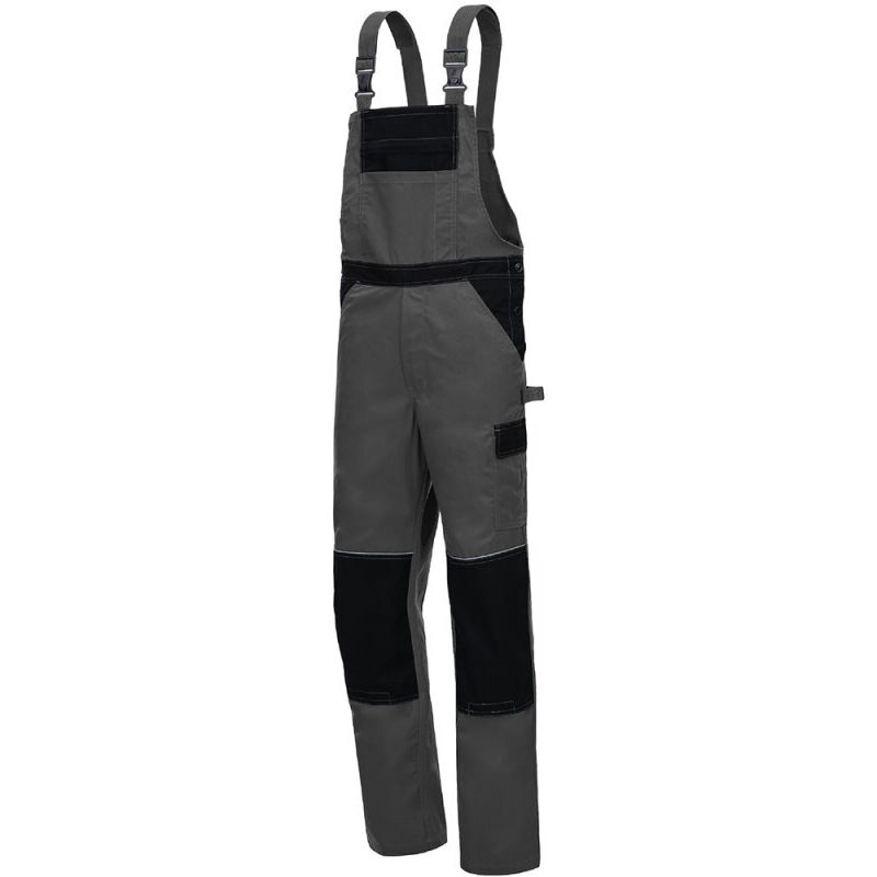Latzhose MOTION TEX LIGHT 7522 grau / schwarz Gr. 56 Nitras