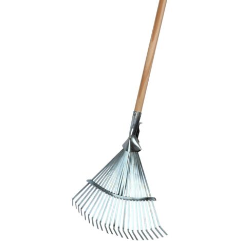 Laubbesen mit Stiel Classic 46 cm Arbeitsbreite Fächerrechen