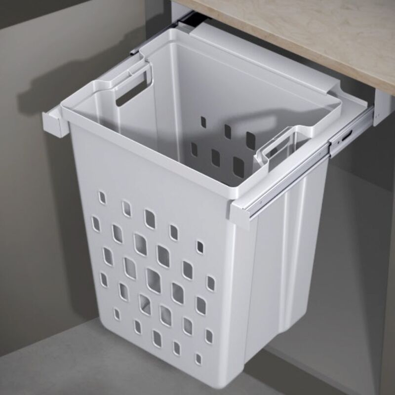 Seau à linge sale Laundry Up M50 Blanc 50L