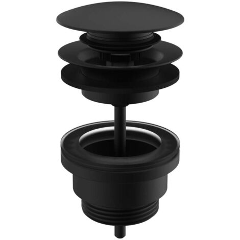 Laufen Ablaufgarnituren - Waschtischablaufventil, Click-Clack, schwarz matt H3709890811041
