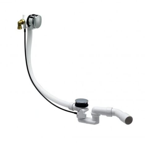 Laufen Accessoires - Bonde et trop-plein pour baignoire, avec remplissage Exafill, chrome H2951120040001