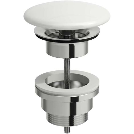 Laufen Accessori - Piletta per lavabo non chiudibile, bianco opaco H8981847570001
