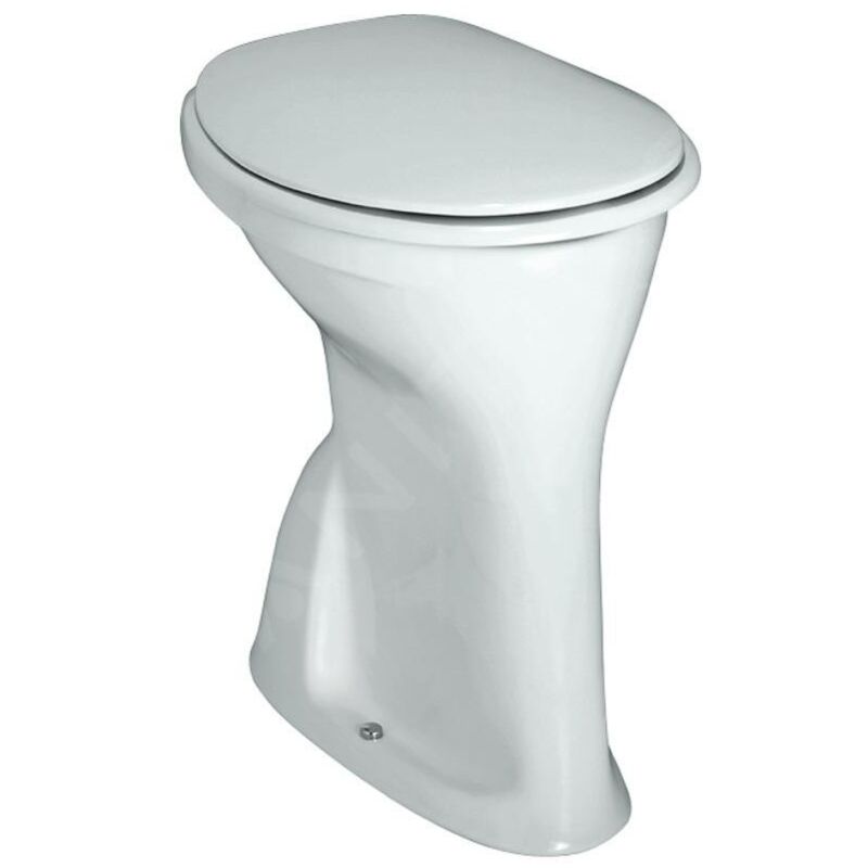 Albonova wc au sol, rinceur plat, sortie verticale, avec - Laufen