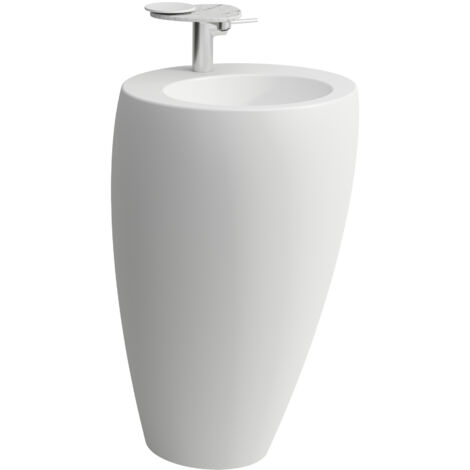 LAUFEN Alessi one Waschtisch, mit integrierter Säule, 1 Hahnloch