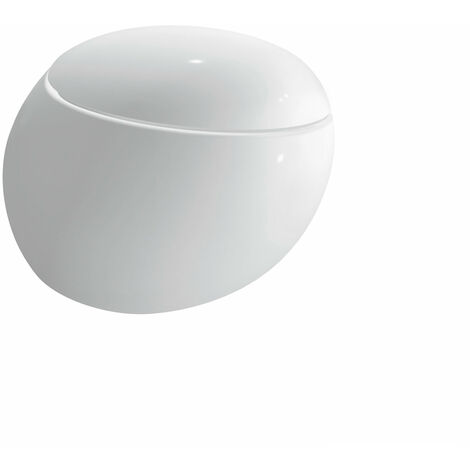 Laufen Alessi one WC suspendu, chasse deau basse, sans rebord, 585x390, blanc LCC, kit de montage inclus - H8209714000001