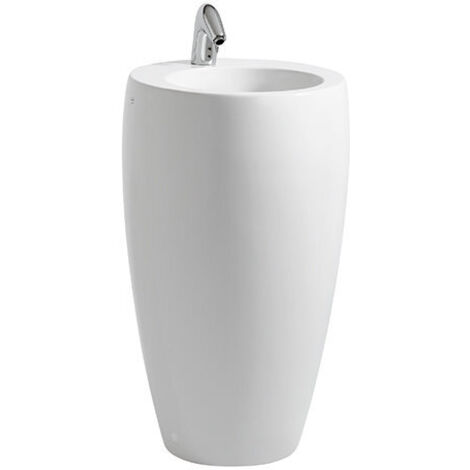 LAUFEN Alessi un lavabo con columna integrada, 1 agujero de grifo