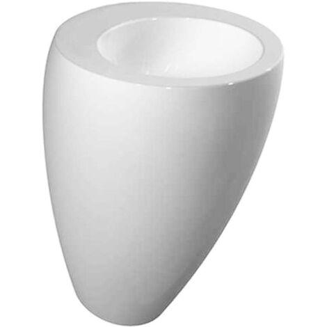 LAUFEN Alessi un lavabo, con columna integrada, sin agujero para