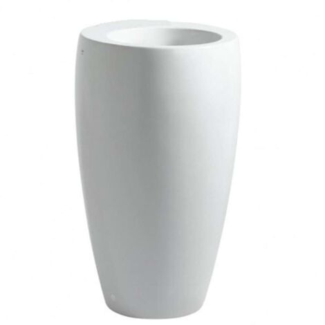 LAUFEN Alessi un lavabo con columna integrada, sin agujero para