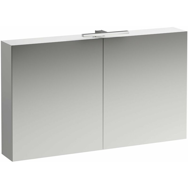 

Armario con espejo base de 1200 mm, 2 puertas, elemento de luz LED, color: Blanco brillante - H4029021102611 - Laufen