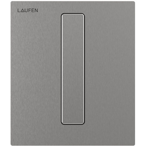 Laufen AU103 Plaque de commande INEO, pour urinoir, acier inoxydable brossé, 125x10x145mm, H9091039280001 - H9091039280001