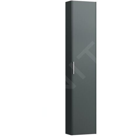 Laufen Base - Armoire haute, 165x35x19 cm, 1 porte, charnières à droite, gris H4026421102661