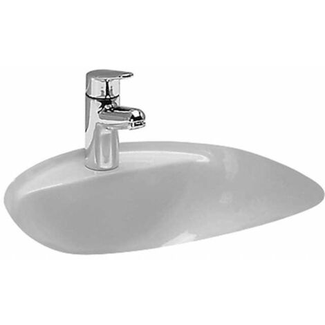 LAUFEN Bijou Einbauwaschtisch, von unten, mit Armaturenbank, 1