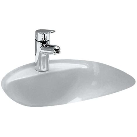 LAUFEN Bijou lavabo encastrado, desde abajo, con repisa para