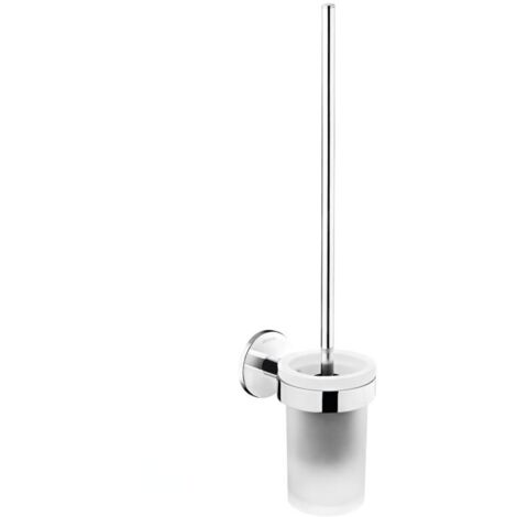 Laufen Cana - Brosse WC avec support mural, verre/chrome H3841310040001