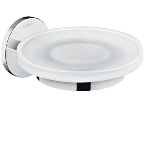 Laufen Cana - Porte-savon avec support, verre/chrome H3831310040001