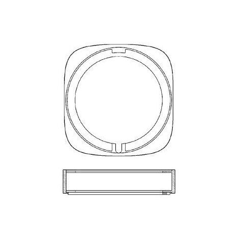 Laufen Concealed Bodies - rosace de compensation Ø 15 mm HF564007100000