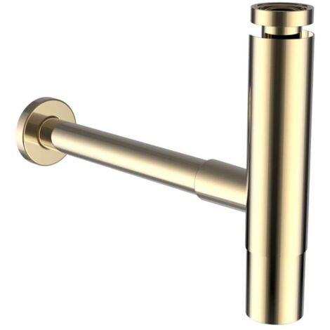 Laufen Conjuntos de desagüe - Sifón de diseño, oro brillante H3749800010001