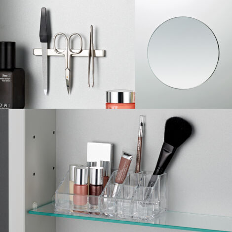 LAUFEN FRAME 25 Accessoire-Set, Kosmetikspiegel, Magnetleiste,