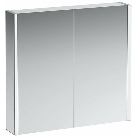 80 aluminium cm Spiegelschrank