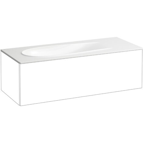 LAUFEN Il Bagno Alessi Aufsatzwaschtisch, 1 Hahnloch, mit
