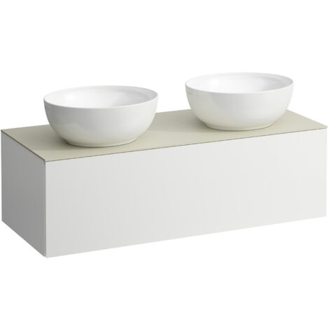 LAUFEN Il Bagno Alessi cajonera, 1 agujero para grifo, encimera