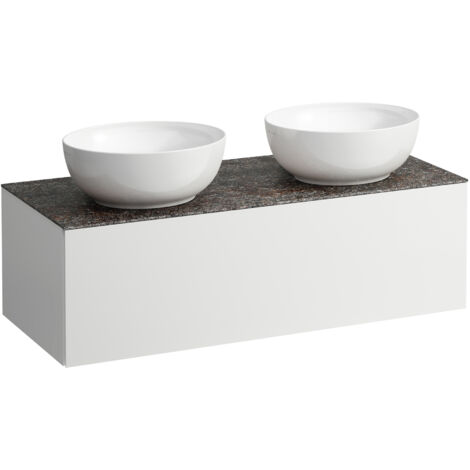 LAUFEN Il Bagno Alessi Élément à tiroirs, plateau en pierre