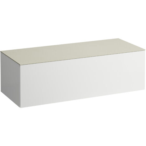 LAUFEN Il Bagno Alessi Élément à tiroirs, plateau en pierre Calce