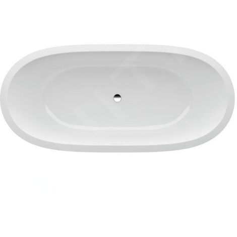 Laufen Il Bagno Alessi One - Baignoire encastrée 178x82 cm, avec éclairage LED et capteur, blanc H2459710006151