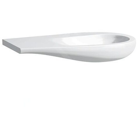 Laufen Il Bagno Alessi One - Lavabo, 900x500 mm, sans trou pour mitigeur, avec LCC, blanc H8149764001091