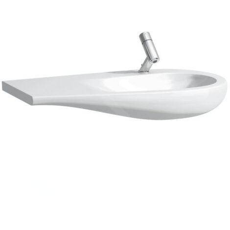 Laufen Il Bagno Alessi One - Lavabo à poser 900x500 mm, avec 1 point d'amorçage, avec LCC, blanc H8149764001041