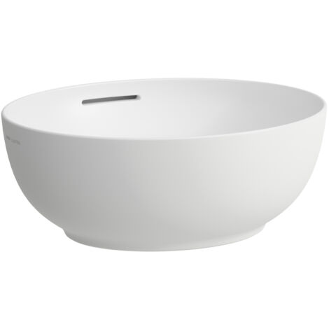 LAUFEN Il Bagno Alessi Waschtisch-Schale, mit Überlauf, 45x40cm,