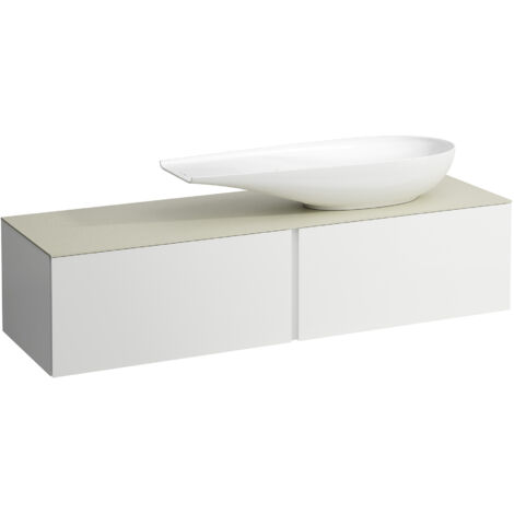 LAUFEN ILBAGNOALESSI Schubladenelement, 1 Hahnloch, Steinplatte