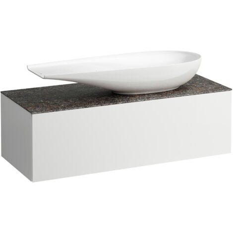 LAUFEN ILBAGNOALESSI Schubladenelement, 1 Hahnloch, Steinplatte