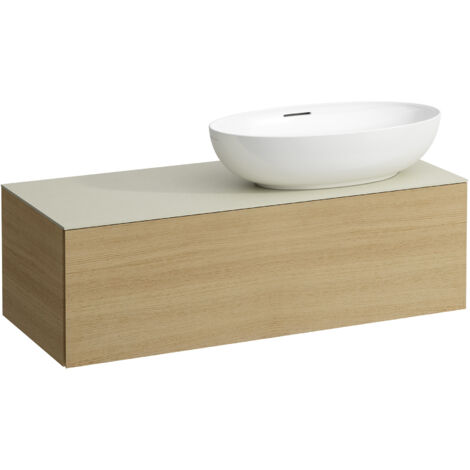 LAUFEN ILBAGNOALESSI Schubladenelement, 1 Hahnloch, Steinplatte