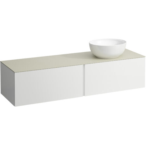 LAUFEN ILBAGNOALESSI Schubladenelement, 1 Hahnloch, Steinplatte