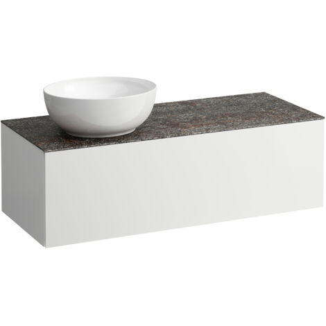 LAUFEN ILBAGNOALESSI Schubladenelement, 1 Hahnloch, Steinplatte