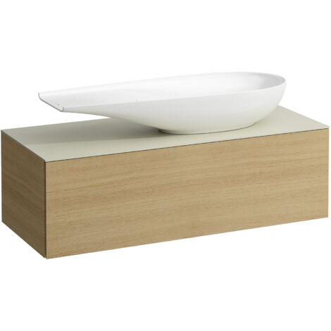 LAUFEN ILBAGNOALESSI Schubladenelement, Steinplatte Calce Avorio,