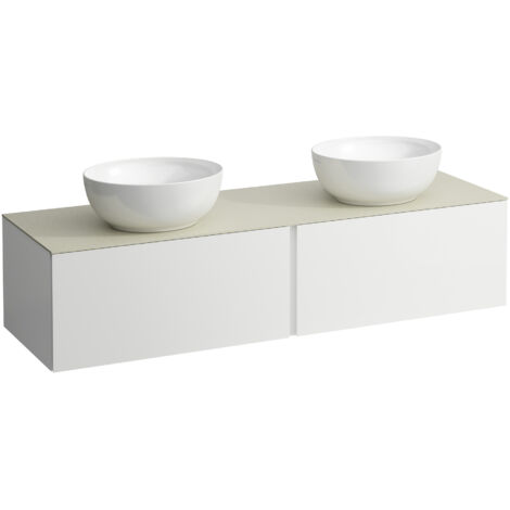 LAUFEN ILBAGNOALESSI Schubladenelement, Steinplatte Calce Avorio,