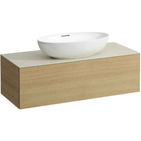 LAUFEN ILBAGNOALESSI Schubladenelement, Steinplatte Calce Avorio,