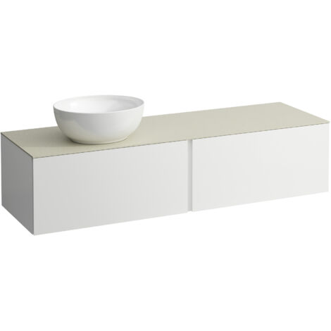 LAUFEN ILBAGNOALESSI Schubladenelement, Steinplatte Calce Avorio,
