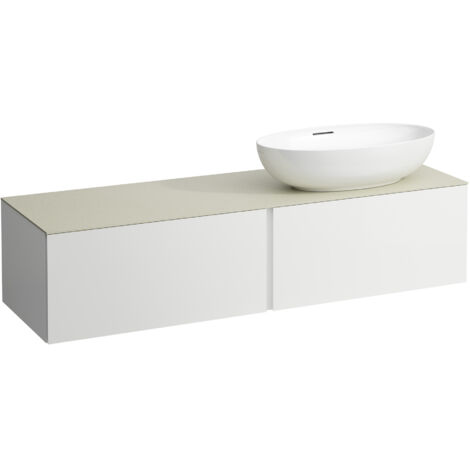 LAUFEN ILBAGNOALESSI Schubladenelement, Steinplatte Calce Avorio,