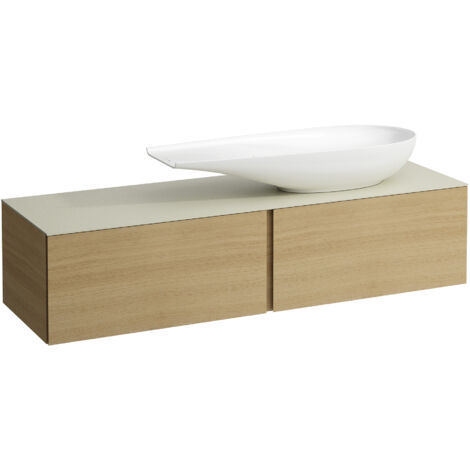 LAUFEN ILBAGNOALESSI Schubladenelement, Steinplatte Calce Avorio,