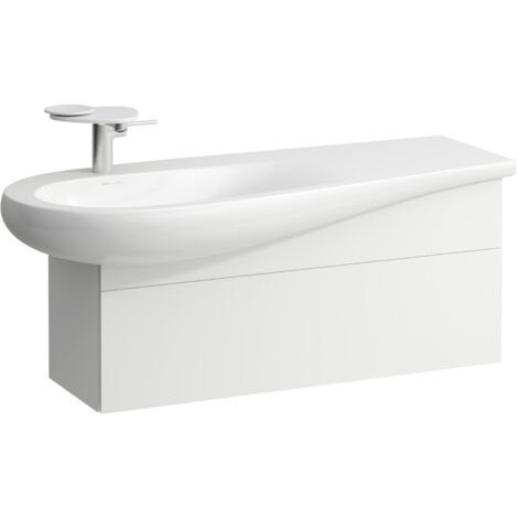 LAUFEN ILBAGNOALESSI Waschtischunterbau, Siphonausschnitt links,
