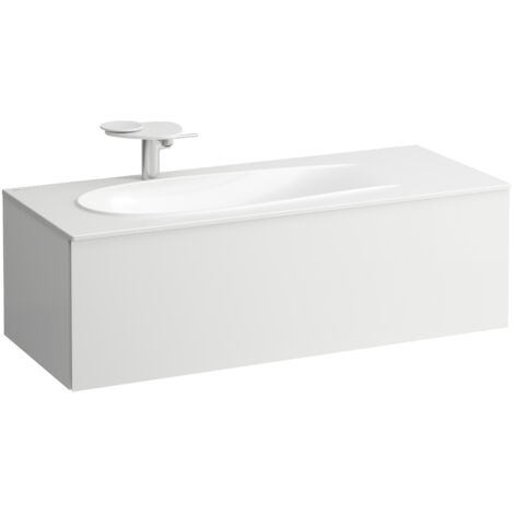 LAUFEN ILBAGNOALESSI Waschtischunterbau, Siphonausschnitt links,