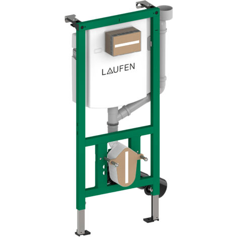 Laufen INEO - Bâti-support pour WC suspendu, avec aspiration des odeurs, hauteur 1,12 m H9201180000001