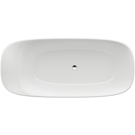 LAUFEN INO Badewanne 1800x800x520 freistehend oval weiß mit