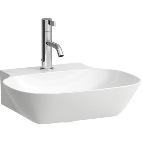 LAUFEN INO Handwaschbecken, 1 Hahnloch, ohne Überlauf, 450x410mm,