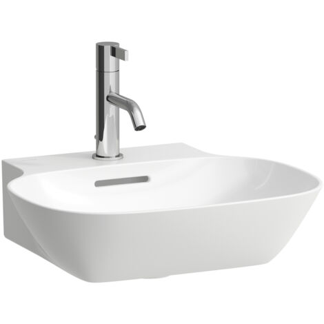 LAUFEN INO lavabo con enjuague manual, 1 agujero para grifo, con