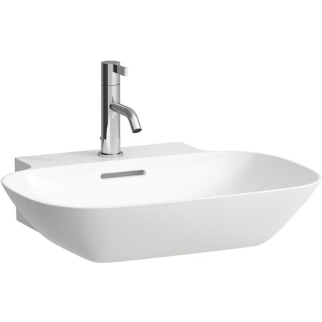 LAUFEN INO Waschtisch, 1 Hahnloch, mit Überlauf, 560x450mm,